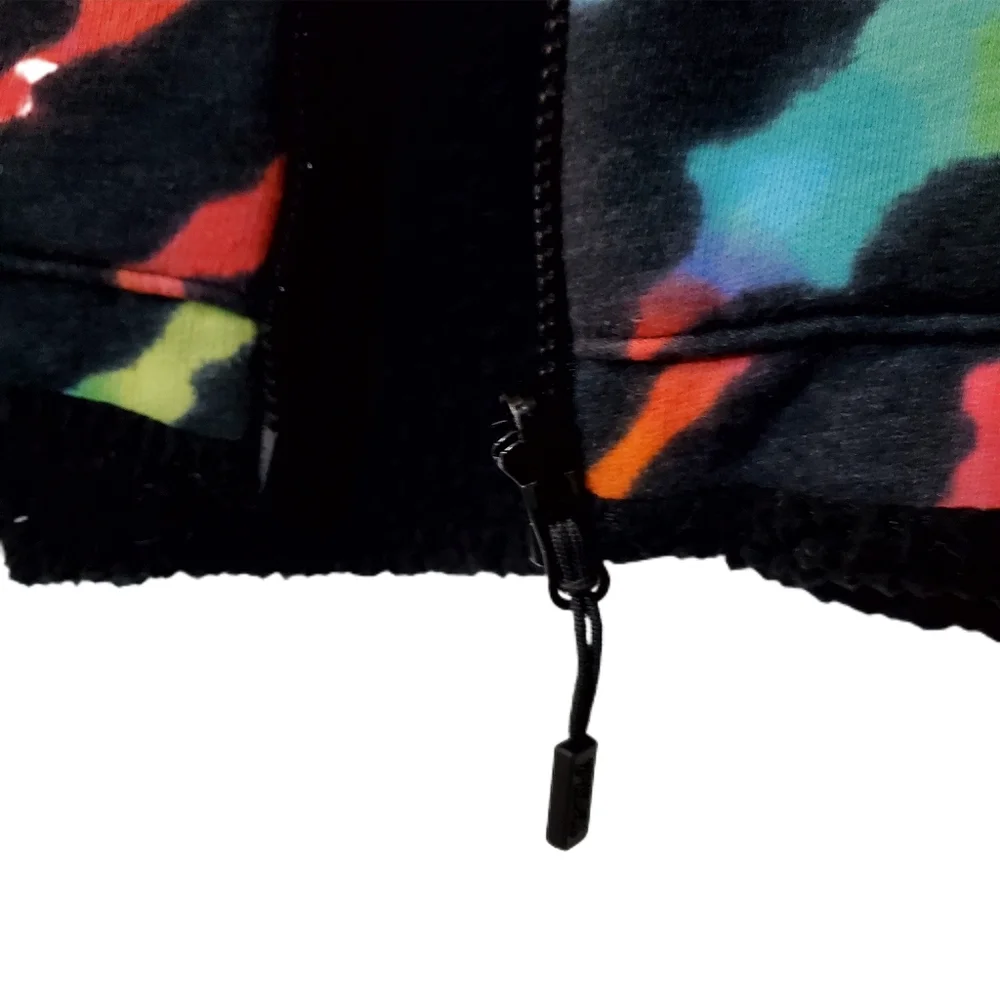 Victoria's Secret PINK Zebra Black Ombre Rainbow Tie Dye Sherpa Set - Picture 4 of 15